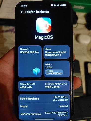 Honor 400 Pro, 256 GB, rəng - Boz lalafo.az -da Honor 400 Pro, 256 GB, rəng - Boz