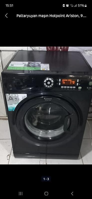 Hotpoint Ariston oaltaryuyan 9 KG .səsiz mator ünvan Binə qəsəbəsi