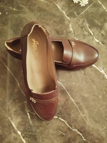 yay ucun kişi mokasinləri: Ölçü: 40, rəng - Qəhvəyi, Yeni — 2