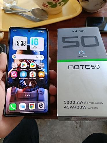 Infinix Note 50, 256 GB, rəng - Qara, Sensor, Simsiz şarj, Sənədlərlə — 3