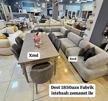 Dest mebel dəsti – fabrik istehsalı, zəmanətlə. Tərkibi: - Yumşaq