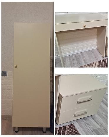 setka kravat: Bej rəngli komod-dolap dəsti dolab,şkaf,masatermo,tumba. 3 əşya bir — 1