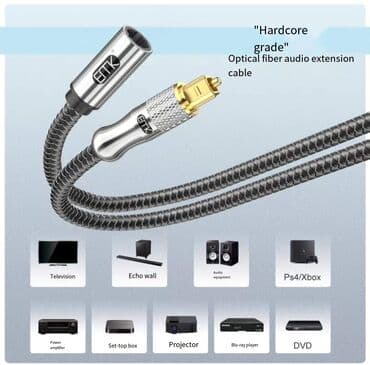 type c hdmi: EMK Qızıl-platalı Optik kabelin uzadıcısı, 2M, 2 ədəd Qiymət birinə — 2