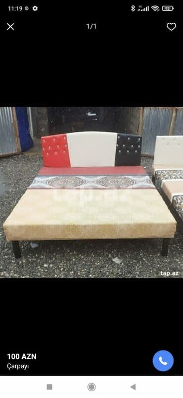 teze mebeller: Çarpayı təzə 1 nəfərlik 60 manat 2 nəfərlik 110 manat Kefiyətinə — 1