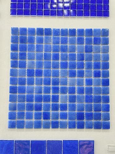 misar dasi: Mavi mozaik kafel dəsti - Material: şüşə mozaik - Forma: kvadrat — 1