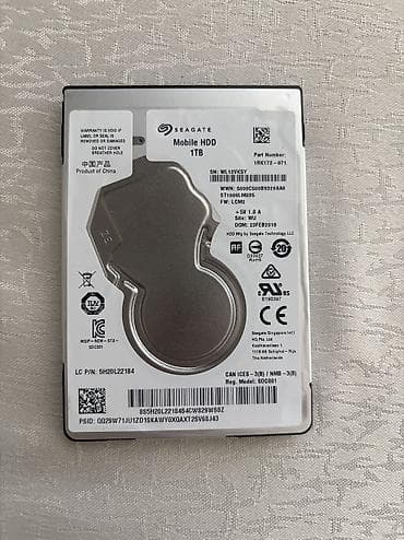 Elektronika: Daxili Sərt disk (HDD) Seagate, 1 TB, 7200 RPM, 2.5", İşlənmiş — 3