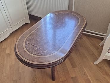 epoxy resin satisi: Oval masa, Açılmayan, Təkərsiz, Taxta, Zəmanətsiz — 2