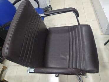 işlənmiş ofis kresloları: Təkərli, Qolları tənzimlənmir, Süni dəri — 2