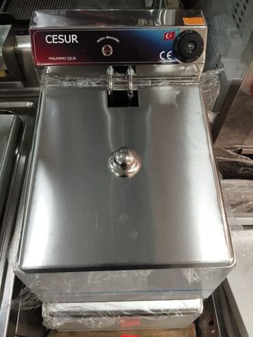 semicka aparati: Kartof fri peraşki aparati 8 litr 🔹️paslanmaz nerjaveyka materialdan — 2