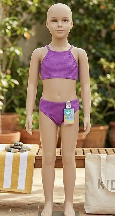 ayaqq: Qız uşağı üçün çimərlik geyimi 🩱 Heç geyinilməyib, tam yenidir! 👙 Üst — 1