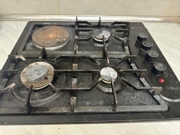 Plitələr və bişirmə panelləri: Plitə Qazlı, Stolüstü, 4 gözlü, İşlənmiş — 1