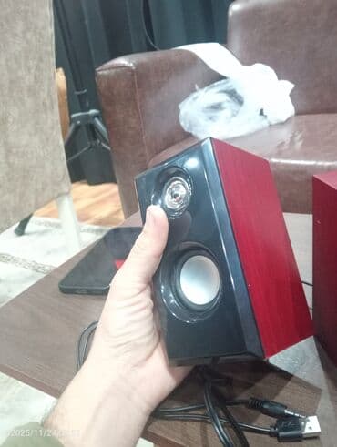 Maqnitofonlar: Kolonka, Növ - Kompüter üçün, rəng - Qırmızı — 5