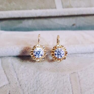 sirqa modelleri: Sırğa, Sarı qızıl, 585 Əyar, 465 g — 2