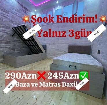 divan çarpayı: Yeni, Təknəfərlik çarpayı, Bazasız, Matras ilə, Siyirməsiz, Azərbaycan — 16