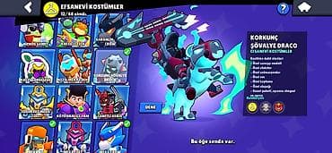 Brawl Stars hesabı təcili satılır. 12 əfsanəvi, 7 hipersarj skini