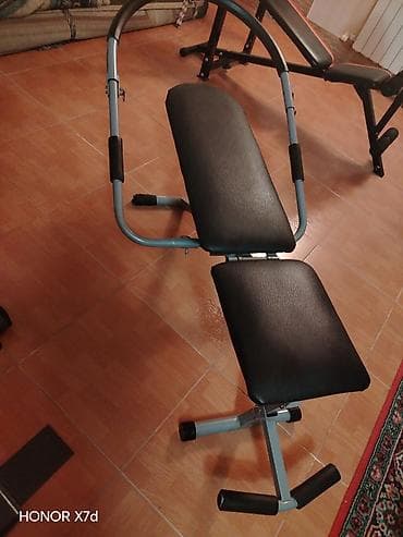 halqa ile qarin eritmek: Qarın əzələləri üçün trenajor – Ab Roller/Ab Bench tipli - Evdə — 1