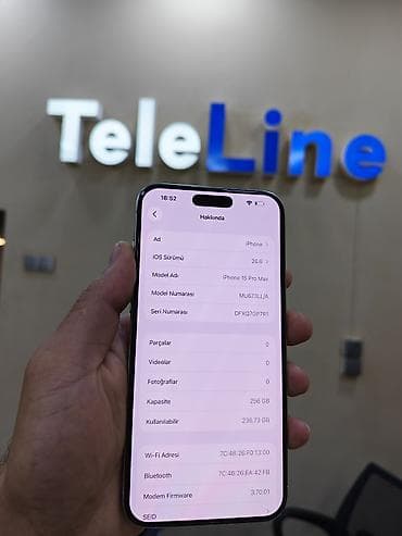 iphone 6s plus plata: IPhone 15 Pro Max, 256 GB, White Titanium, Zəmanət, Simsiz şarj, Face ID — 2