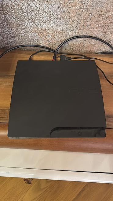 sony dvd: Sony PlayStation 3 Slim (PS3) oyun konsolu - Rəng: qara, mat-gövdə və — 1