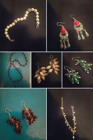 Qadın bəzək dəsti – müxtəlif aksesuarlar Məhsulun tərkibi: - İnciyə