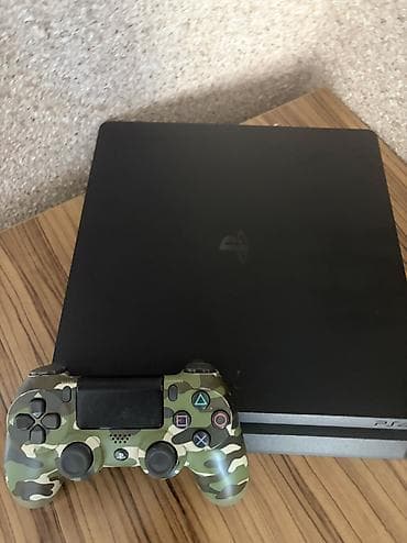 retro konsol: PS4 Slim 13.52 sistem versiya, 500 GB yaddaş, bir original pult, bütün — 5