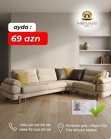 kunc divan gence: Künc divan, Yeni, Açılan, Bazalı, Çatdırılma yoxdur — 2
