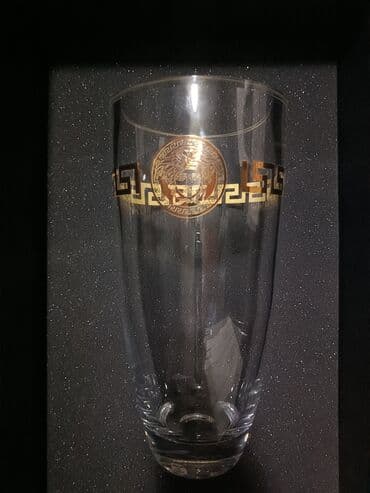 Ev üçün digər mallar: Gorgeous Versace Rosenthal - Gold Medusa 12” Clear - Crystal Vase -