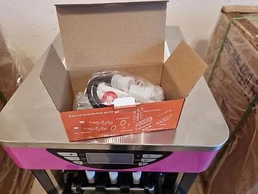 Restoran, kafe avadanlığı: Dondurma aparatı Ice cream machine BJ218S 18-20L/H 3 Rəngli Masaüstü — 8
