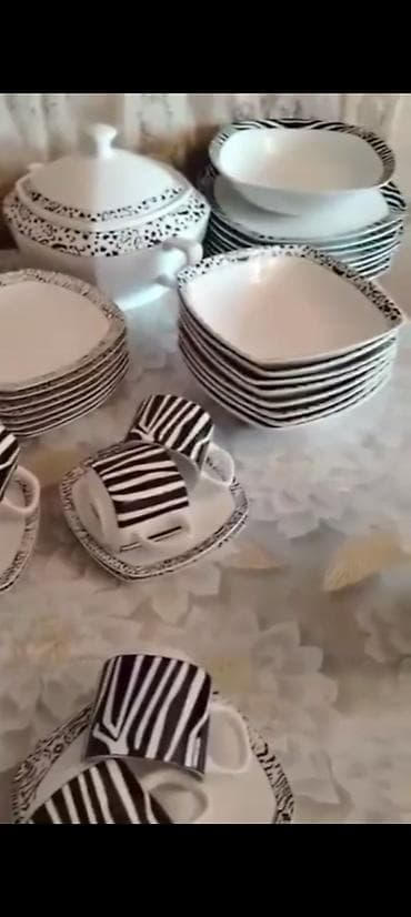 Nahar dəsti, rəng - Ağ, Keramika