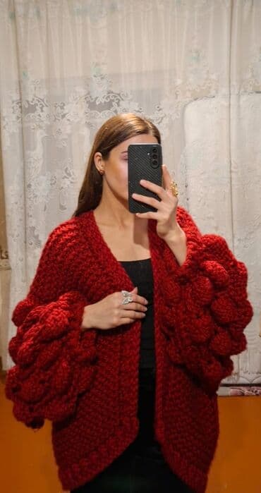 kardiqan modelleri instagram: Əl işi toxunma jaket Çox keyfiyyətli, qalın və yumşaq sapla toxunub — 2
