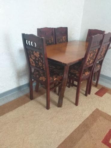 saloglu mebel divanlar: Mətbəx üçün, Açılmayan, Dördbucaq masa, 6 stul — 3