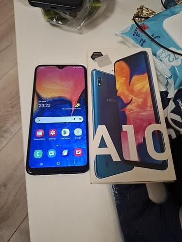 Samsung Galaxy A10, 32 GB, rəng - Göy, İki sim kartlı