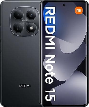 redmi not 14s: Redmi Note 15 smartfon - Ekran: kənarları əyri, mərkəzdə deşikli ön — 1