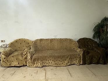 барные стулья: 3 hissəli yumşaq mebel dəsti - Tərkib: 1 üçnəfərlik divan + 2 ədəd — 1