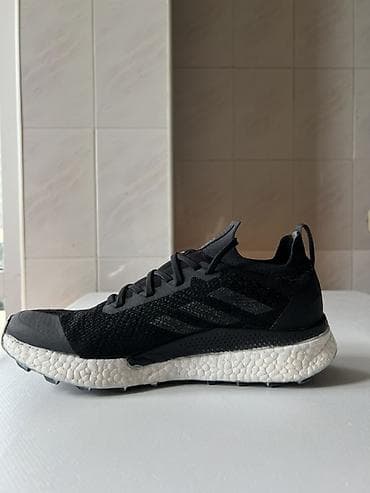 kis: Adidas Terrex qaçış/trekkinq krossovkası - Rəng: qara, ağ BOOST orta — 2