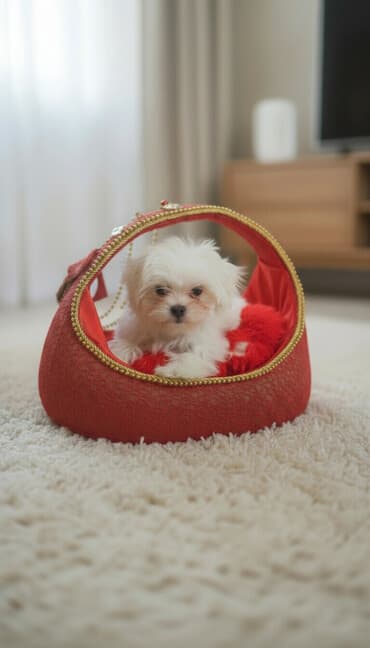 it balasi satilir: Malta bolonka, 4 ay — 1