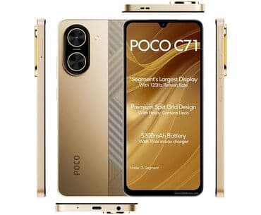 super zeng telefon ucun: Poco C71, rəng - Qızılı, Sensor — 2