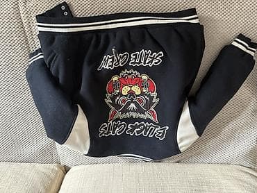 Столы для кормления: ZARA uşaq bomber/varsity gödəkçəsi - Rəng: tünd göy (demək olar qara) — 2