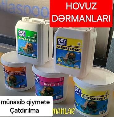 su baki: Məhsul: Hovuz avadanlıqları və 5 li dərman dəsti 85 Azen Pilləkən 220 — 5