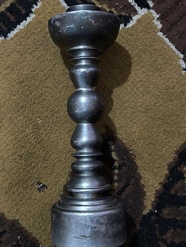 ucuz şirəcəkən: Metaldan hazırlanmış klassik dizaynlı şamdan - Material: möhkəm metal — 1