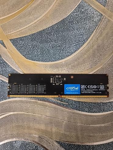 ucuz komputerlər: Operativ yaddaş (RAM) Crucial, 16 GB, > 4000 Mhz, DDR5, PC üçün — 1