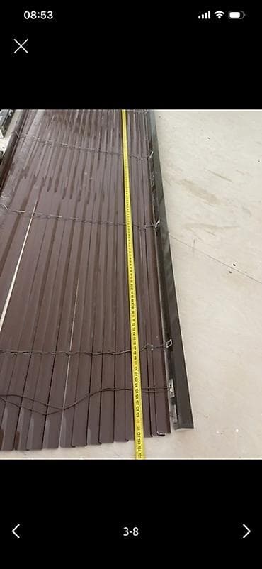 pane: Məhsul: Yatay jalüz pərdələr (qəhvəyi rəng) Təsvir: - Material — 2