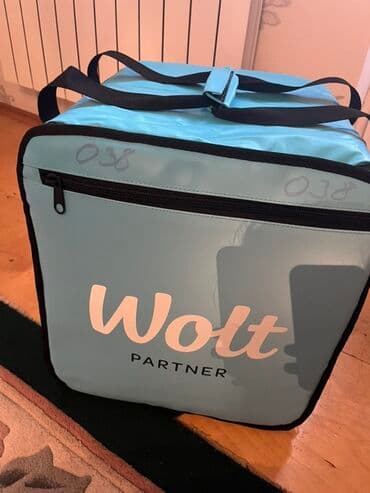 Wolt Partner izotermal çatdırılma çantası - Rəng: açıq mavi, Wolt