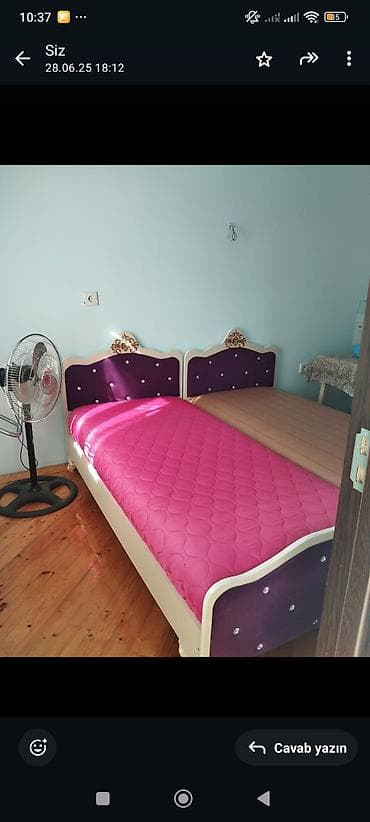 Дом и сад: Tek nəfərlik çarpayı dəsti - Ölçü: təxmini 90×190 sm (tək yataq — 3