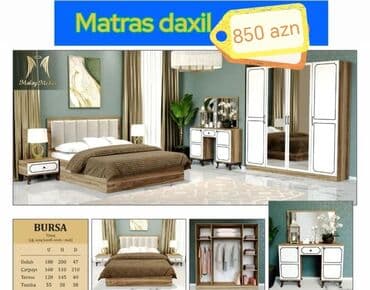 spa natural: İkinəfərlik çarpayı, Dolab, Termo, 2 tumba, Azərbaycan, Yeni — 1