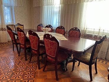 Qonaq otağı üçün, Açılmayan, Dördbucaq masa, 8 stul