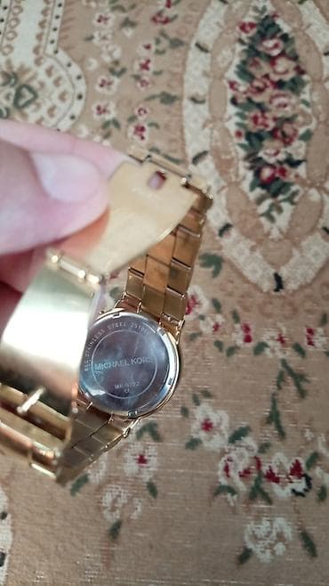 bil: Məhsul: Michael Kors MK-6222 qızılı rəngdə kişi/qadın qol saatı — 3