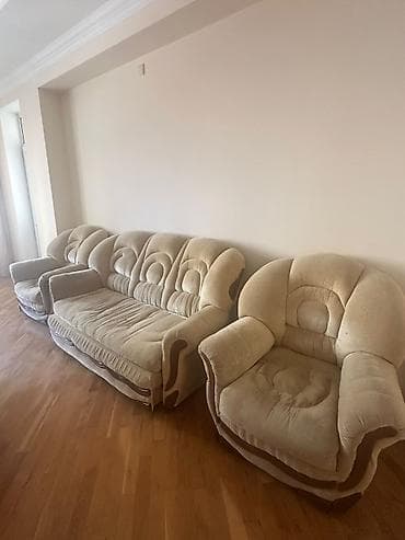 Ev üçün mebel: Divan, İşlənmiş, Açılan, Bazasız — 3