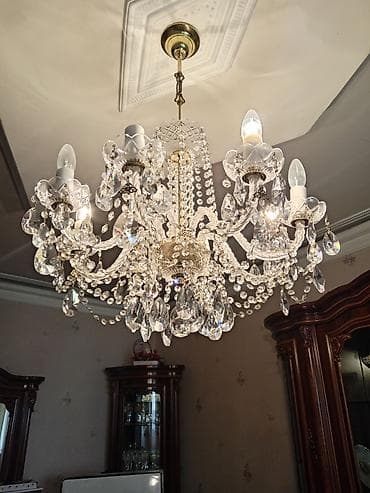 lusdur: Çılçıraq, 8 lampa, Xrustal — 1
