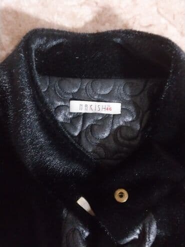 kurtkalar qizlar uchun: Palto, rəng - Qara — 1