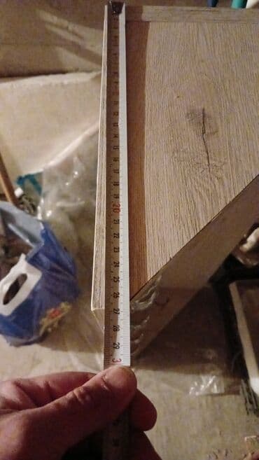 вешалки настенные в прихожую дорогие: Künc asılqan modulu - Material: açıq palıd fakturalı laminat taxta - — 3